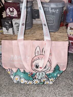 Pop Land Exclusive Mokoko Little Windmill Shopping Bag S Pink Tote